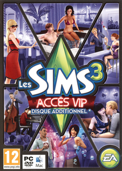 Pochette Les Sims 3 : Accès VIP version PC Windows