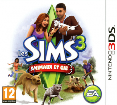 Pochette Les Sims 3 : Animaux & Cie version 3DS