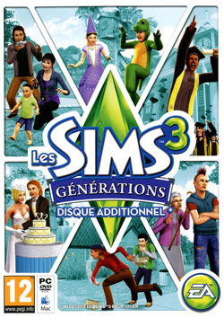 Pochette Les Sims 3 : Générations version PC Windows