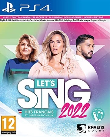 Pochette Let's Sing 2022 Hits Français et Internationaux version PlayStation 4