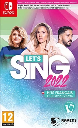 Pochette Let's Sing 2022 Hits Français et Internationaux version Switch