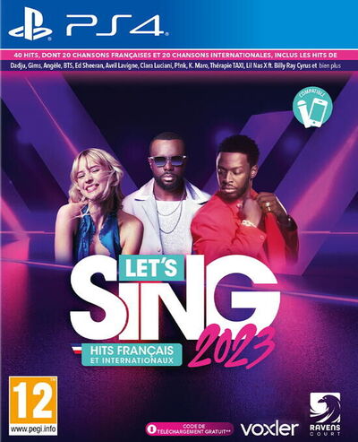 Pochette Let's Sing 2023 Hits Français et Internationaux version PlayStation 4