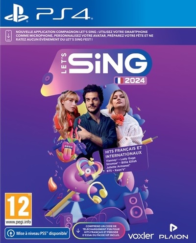 Pochette Let's Sing 2024 version PlayStation 4