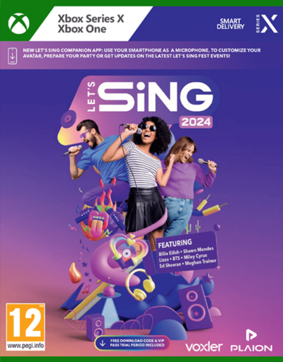 Pochette Let's Sing 2024 version Xbox Series X/S