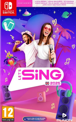 Pochette Let's Sing 2025 version Switch