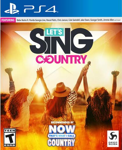 Pochette Let's Sing Country version PlayStation 4