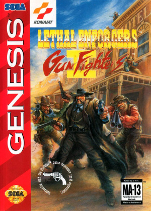 Pochette Lethal Enforcers II : Gun Fighters version Megadrive