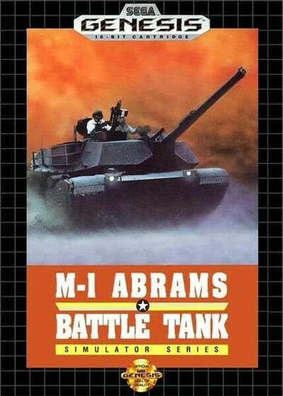 Pochette M-1 Abrams Battle Tank version Megadrive