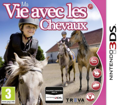 Pochette Ma vie avec les chevaux 3D version 3DS