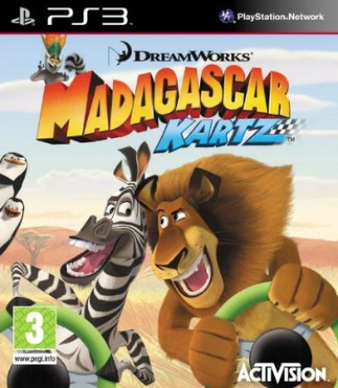 Pochette Mad Karts of Madagascar version PlayStation 3