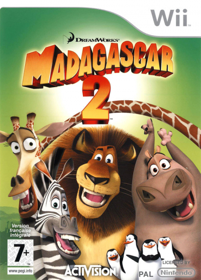 Pochette Madagascar 2 version Wii