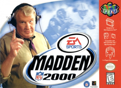 Pochette Madden NFL 2000 version Nintendo 64