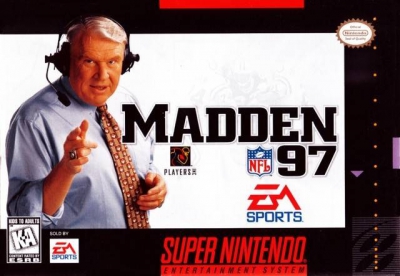 Pochette Madden NFL 97 version Super Nintendo