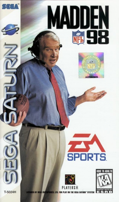 Pochette Madden NFL 98 version Saturn