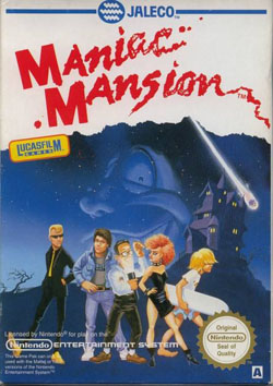 Pochette Maniac Mansion version NES