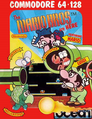 Pochette Mario Bros. version Commodore 64