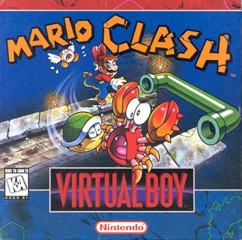 Pochette Mario Clash version Virtual Boy