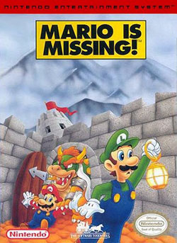 Pochette Mario is Missing ! version NES