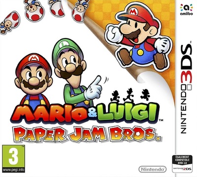 Pochette Mario & Luigi : Paper Jam Bros. version 3DS
