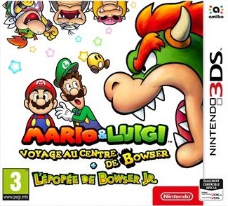 Pochette Mario & Luigi : Voyage au centre de Bowser + L'épopée de Bowser Jr version 3DS