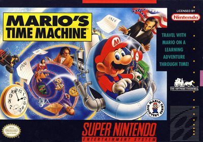 Pochette Mario's Time Machine version Super Nintendo