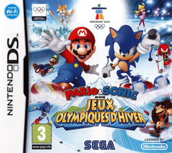Pochette Mario & Sonic aux Jeux Olympiques d'Hiver version DS