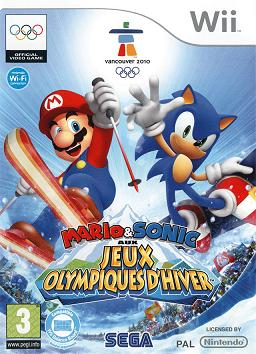 Pochette Mario & Sonic aux Jeux Olympiques d'Hiver version Wii
