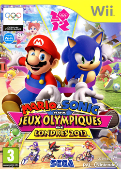 Pochette Mario & Sonic aux Jeux Olympiques de Londres 2012 version Wii