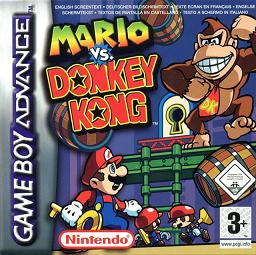 Pochette Mario vs Donkey Kong version GameBoy Advance
