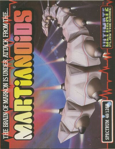 Pochette Martianoids version ZX Spectrum