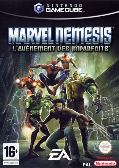 Pochette Marvel Nemesis: l'avènement des Imparfaits version GameCube