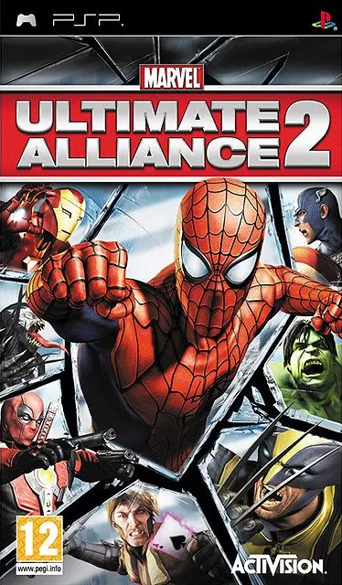 Pochette Marvel Ultimate Alliance 2 version PSP
