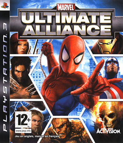 Pochette Marvel Ultimate Alliance version PlayStation 3
