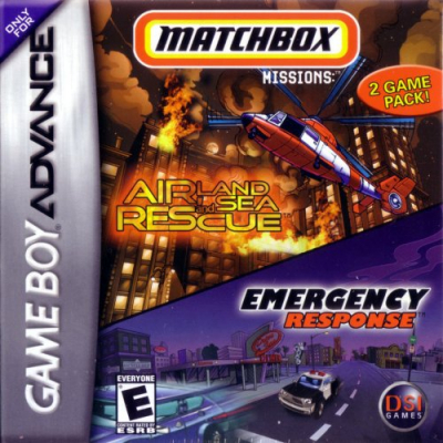 Pochette Matchbox missions : Emergency Response / Air Land & Sea Rescue version GameBoy Advance