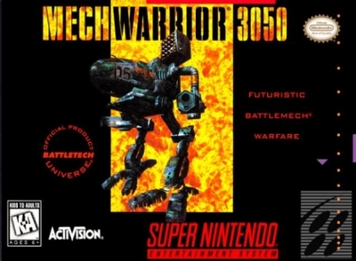 Pochette MechWarrior 3050 version Super Nintendo