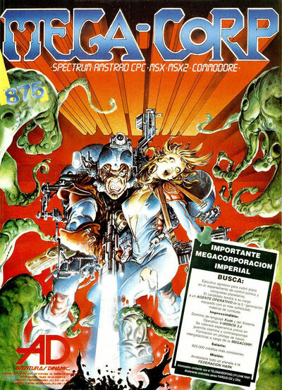 Pochette Mega-Corp version PC MS-DOS
