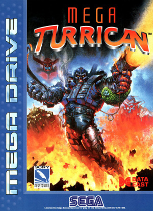 Pochette Mega Turrican version Megadrive