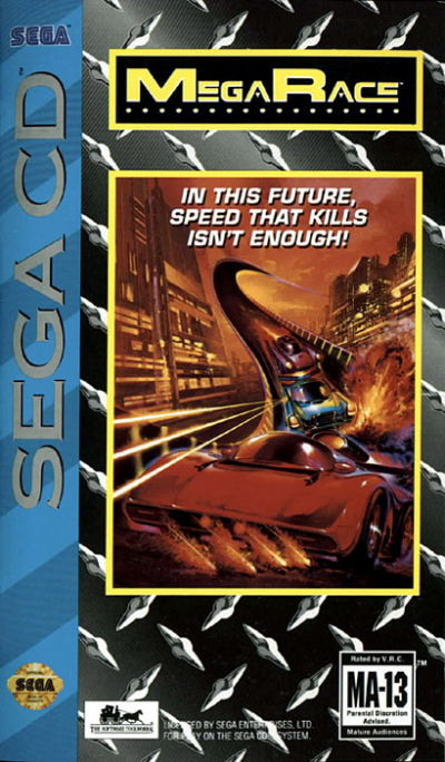 Pochette MegaRace version Mega-CD