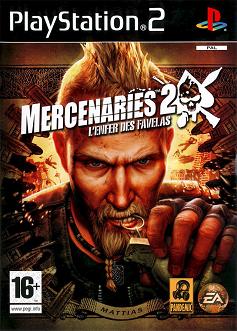 Pochette Mercenaries 2 : l'enfer des Favelas version PlayStation 2