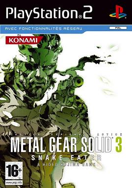 Pochette Metal Gear Solid 3 : Snake Eater version PlayStation 2