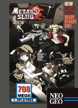 Pochette Metal Slug 5 version Neo Geo