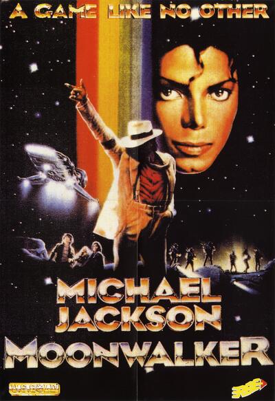 Pochette Michael Jackson's Moonwalker version Amstrad CPC