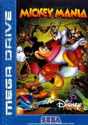 Pochette Mickey Mania version Megadrive