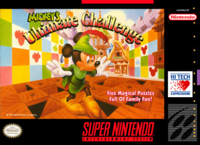 Pochette Mickey's Ultimate Challenge version Super Nintendo