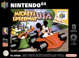 Pochette Mickey Speedway USA version Nintendo 64