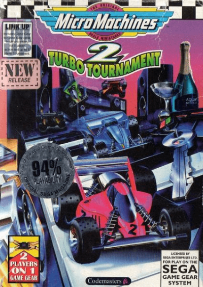 Pochette MicroMachines 2 Turbo Tournament version GameGear