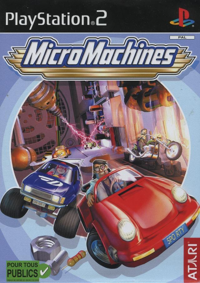 Pochette MicroMachines version PlayStation 2