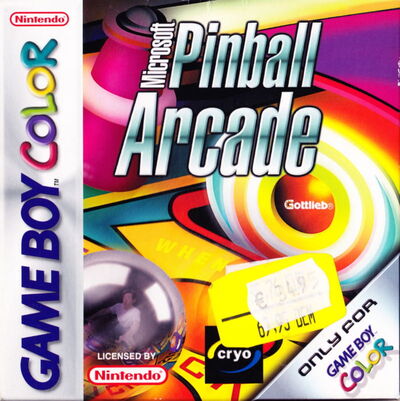 Pochette Microsoft Pinball Arcade version GameBoy/Color