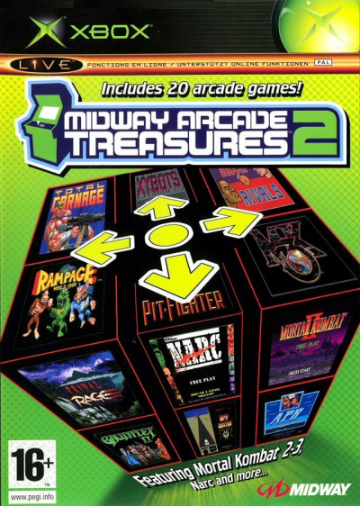 Pochette Midway Arcade Treasures 2 version Xbox