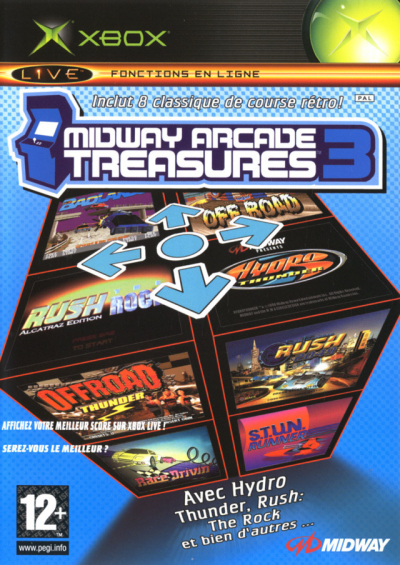 Pochette Midway Arcade Treasures 3 version Xbox